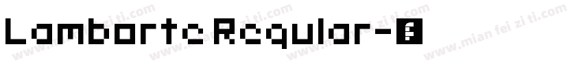 Lamborte Regular字体转换